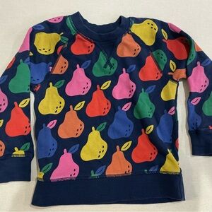 Hanna Andersson Colorful Pears French Terry Pullover - 110cm (US 5)